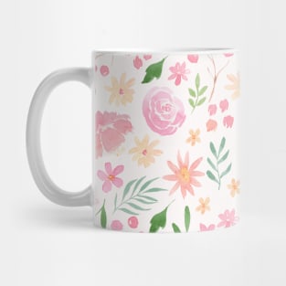 Pink Floral Pattern Mug